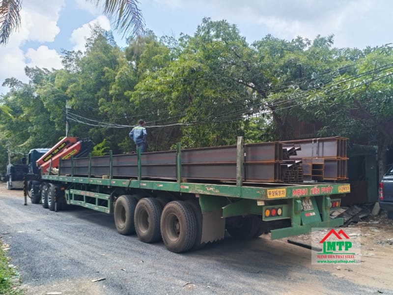 Cung cấp 20 tấn thép hình I Á Châu dài 12m cho công trình nhà xưởng ở Đông Thạnh - Hóc Môn