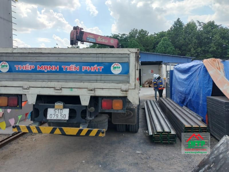 Cung cấp 10 tấn thép hình I100 Á Châu cho Công ty Ngọc Quang Phát ở Biên Hòa, Đồng Nai