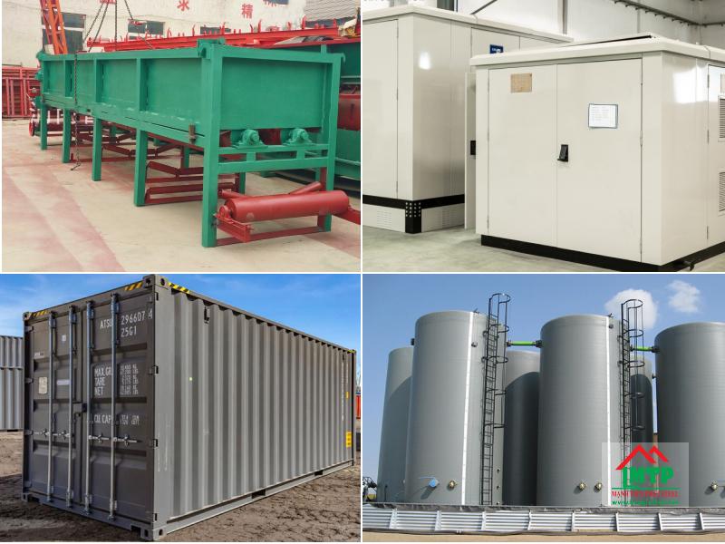 Ứng dụng thép tấm gia công máy bóc gỗ, tủ điện, thùng container, bồn chứa hóa chất,..
