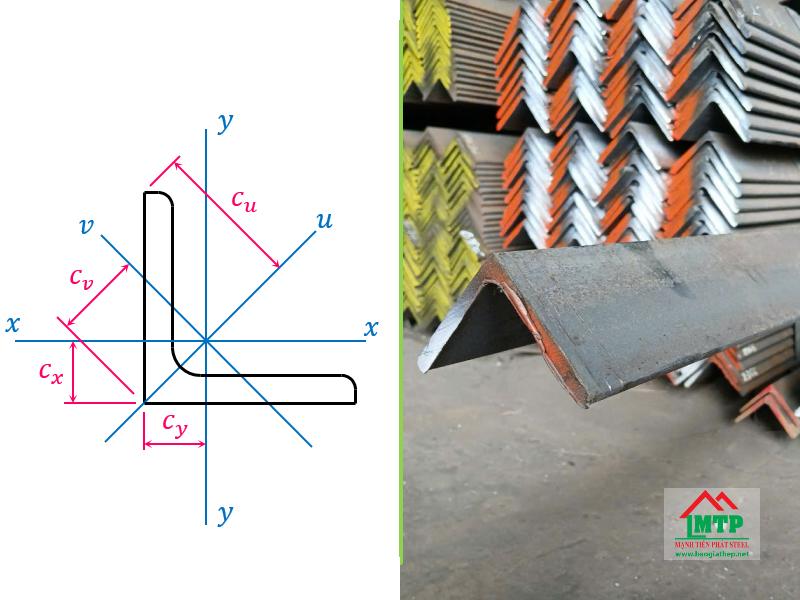 Thép V có thiết kế vuông góc, phân bổ lực đều