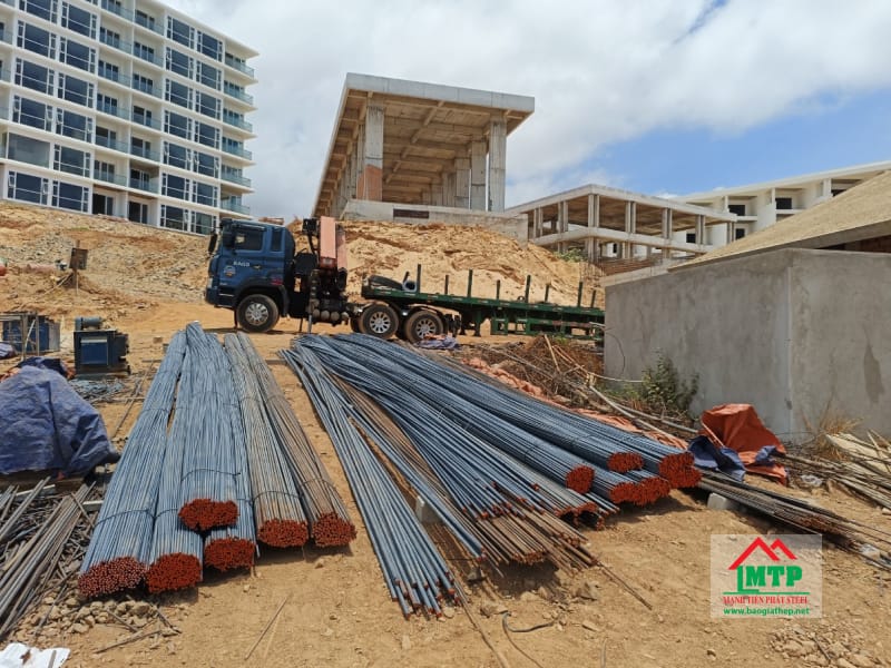 Cung cấp 16 tấn thép thanh vằn Pomina đến công trình xây dựng khách sạn ven biển Xuân Hải