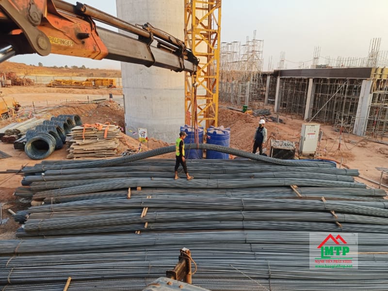 Cung cấp 8 tấn thép cây gân Việt Úc đến công trình Khu đô thị Liên Khương - Prenn