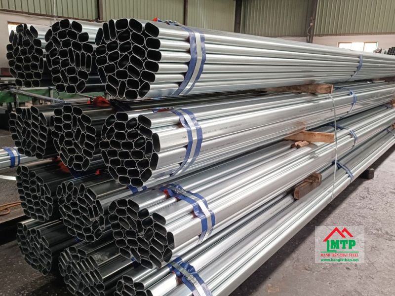 Thép hộp oval mạ kẽm