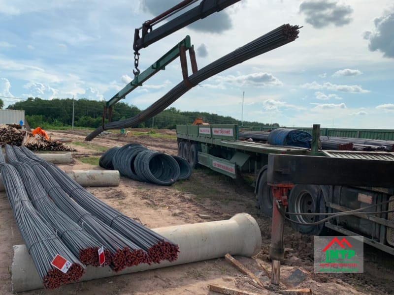 Cung cấp 15 tấn thép cây gân và thép cuộn trơn Pomina cho công trình xây dựng Bờ kè trái sông Hiến, Cao Bằng