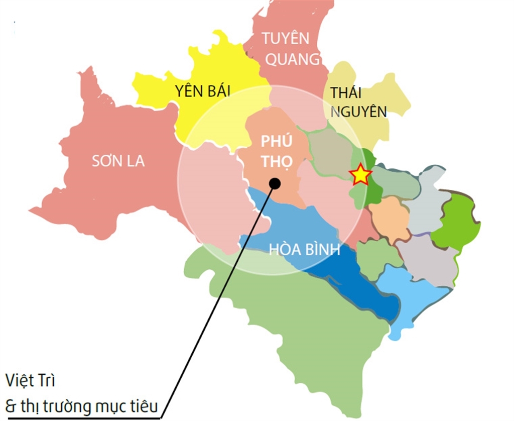 Bản đồ địa lý tỉnh Phú Thọ