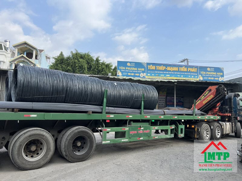 Cung cấp 20 tấn thép xây dựng CTY CODA ở KCN Thuận Đạo ở Bến Lức, Long An.