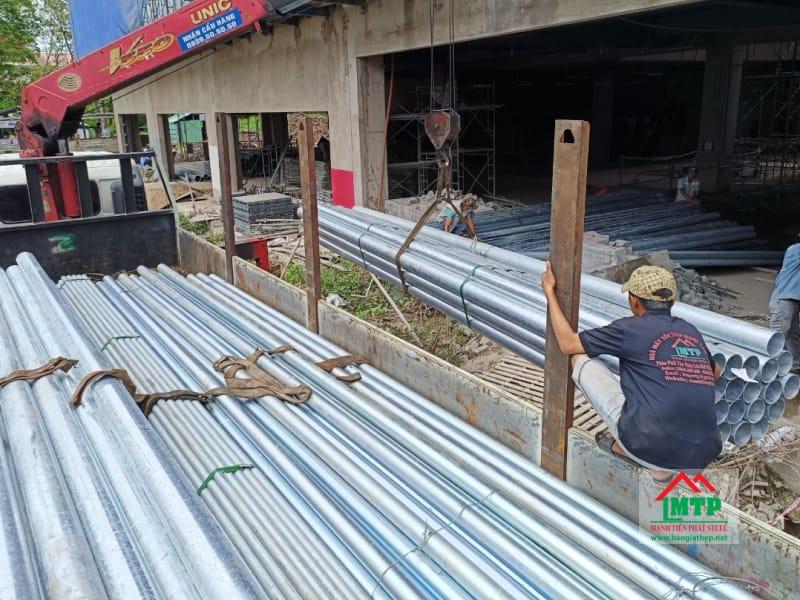 Cung cấp 700 cây thép ống mạ kẽm Sendo Việt Nhật cho công trình Khu lọc hóa dầu Long Sơn, Vũng Tàu 