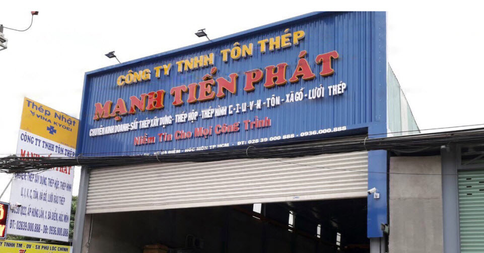 Cửa hàng Tôn Thép MTP