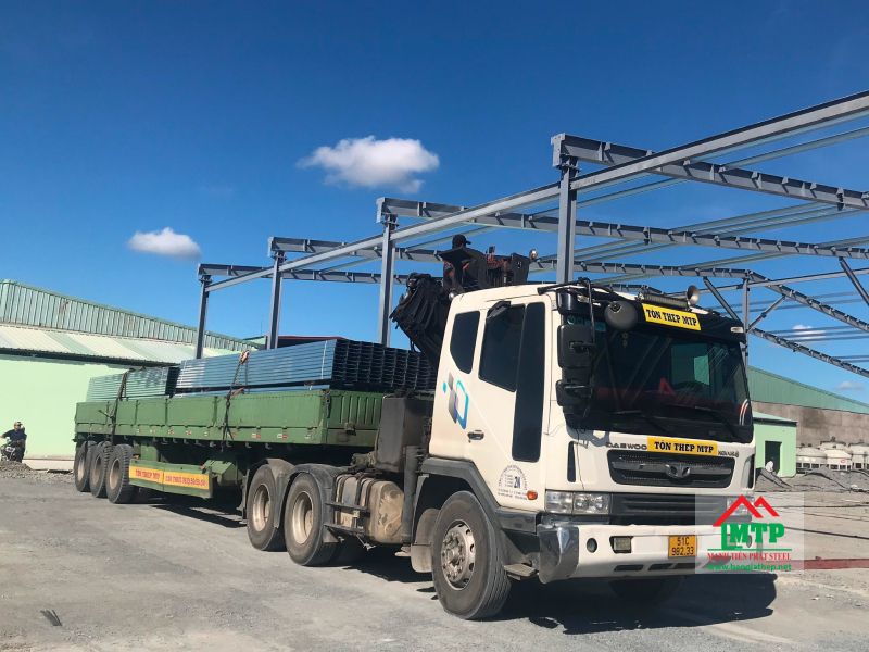 Cung cấp 5 tấn xà gồ Đông Á cho công trình xây dựng trạm điện cao thế ở Bù Nho, Phú Riềng, Bình Phước