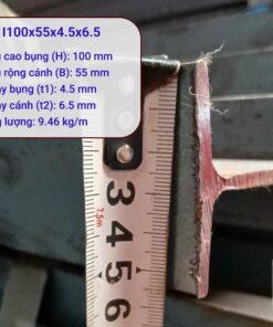 Quy cách thép I100x55x4.5x6.5