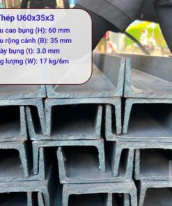 Quy cách thép U60x35x3